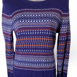 Merona Women's Geometric Sweater - Purple and Orange (item#10137)